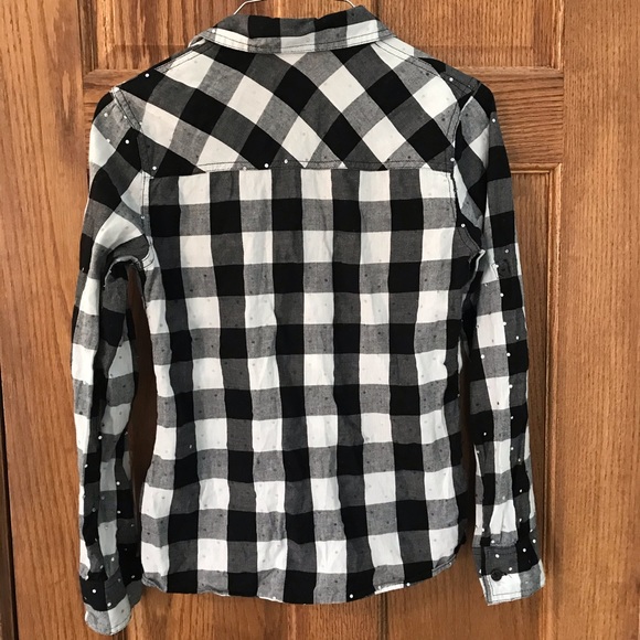- Justice Girls Plaid Blingy Shirt Sz 14
#314 - Picture 2 of 4